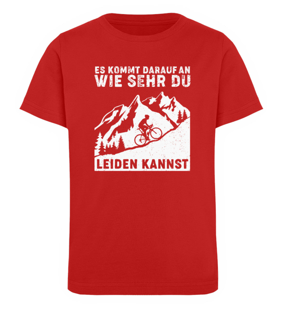 Wie sehr du leiden kannst - Kinder Premium Organic T-Shirt Rot