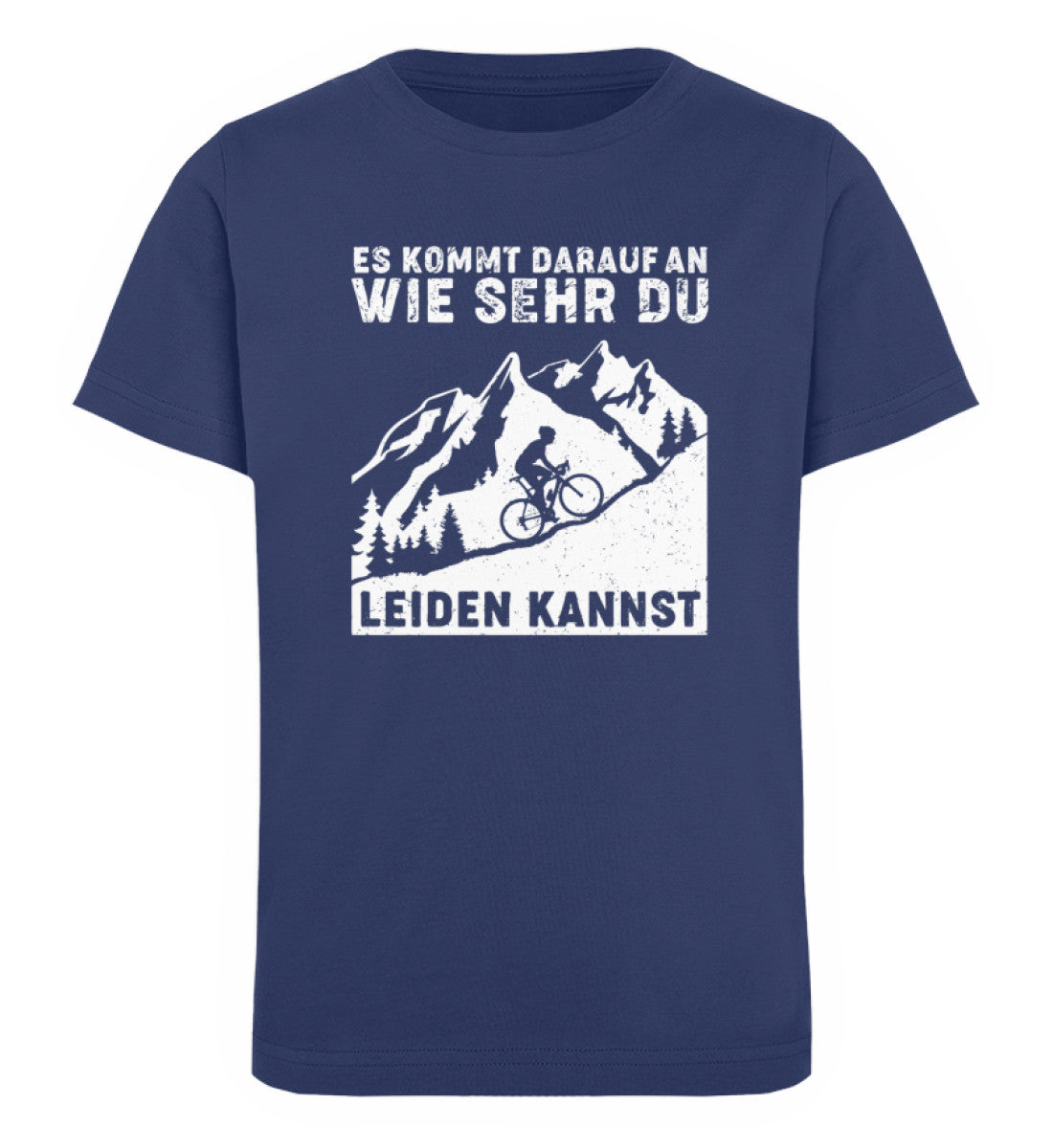 Wie sehr du leiden kannst - Kinder Premium Organic T-Shirt Navyblau