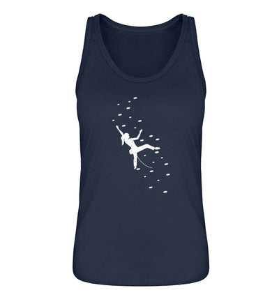 Klettergirl - Damen Organic Tanktop klettern Navyblau