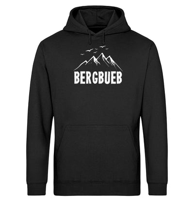 Bergbueb - Unisex Organic Hoodie berge Schwarz