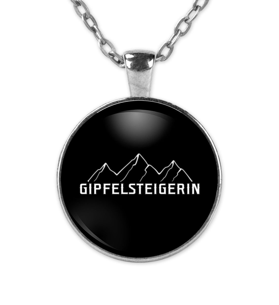 Gipfelsteigerin - Halskette mit Anhänger berge klettern wandern Silber