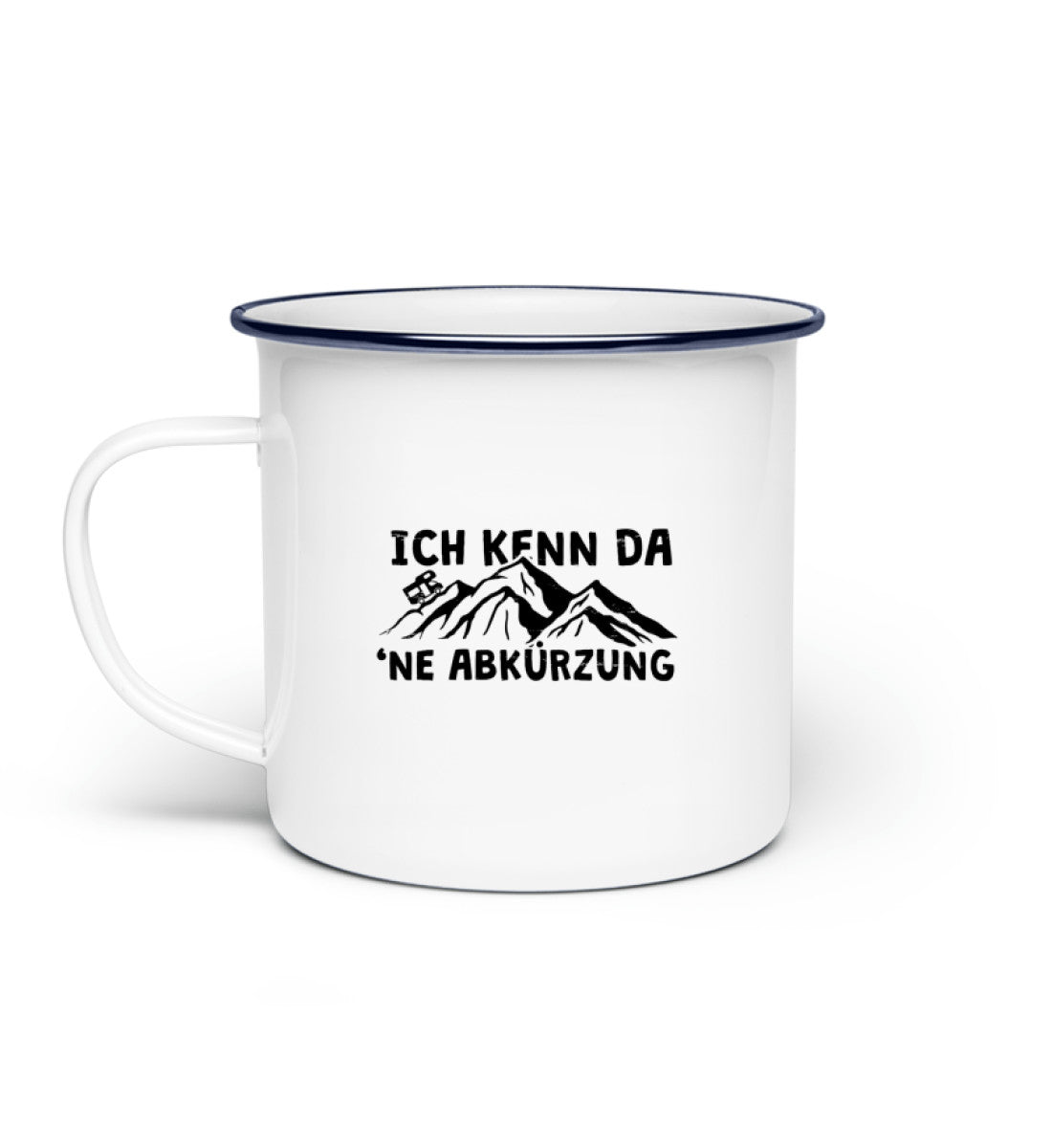 Ich kenn da ne Abkürzung-Wohnmobil- Emaille Tasse camping Default Title