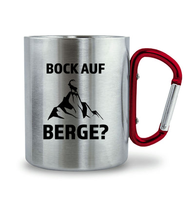 Bock auf Berge - Karabiner Tasse berge 330ml