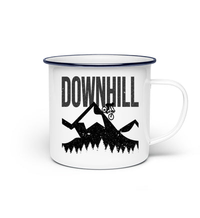 Downhill MTB - Emaille Tasse mountainbike