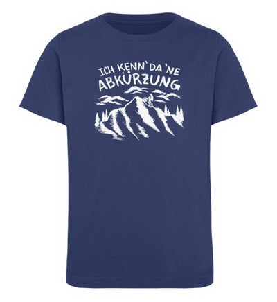 Ich kenn da ne Abkürzung - Kinder Premium Organic T-Shirt berge Navyblau