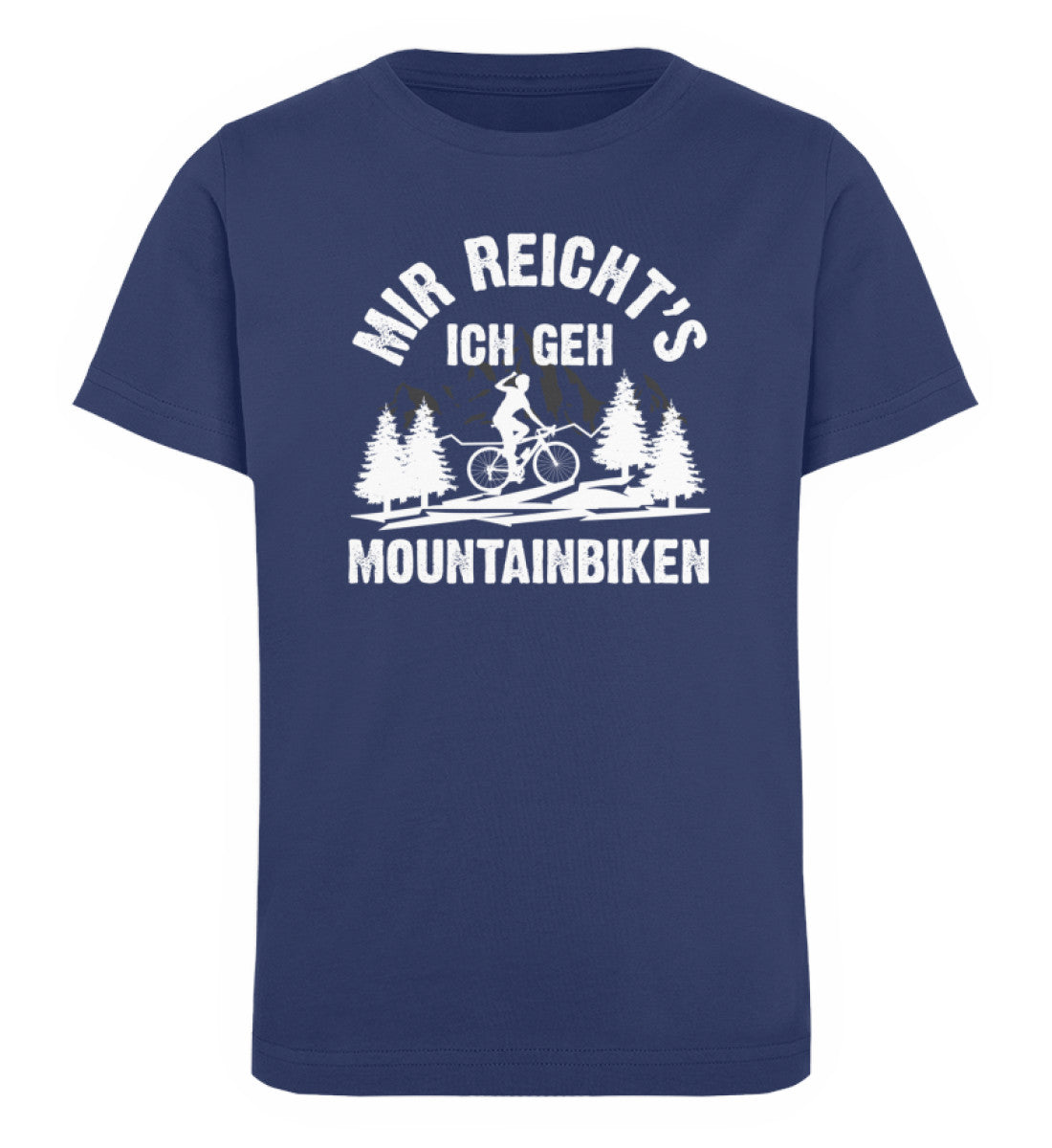 Mir reicht's ich geh mountainbiken - Kinder Premium Organic T-Shirt mountainbike Navyblau