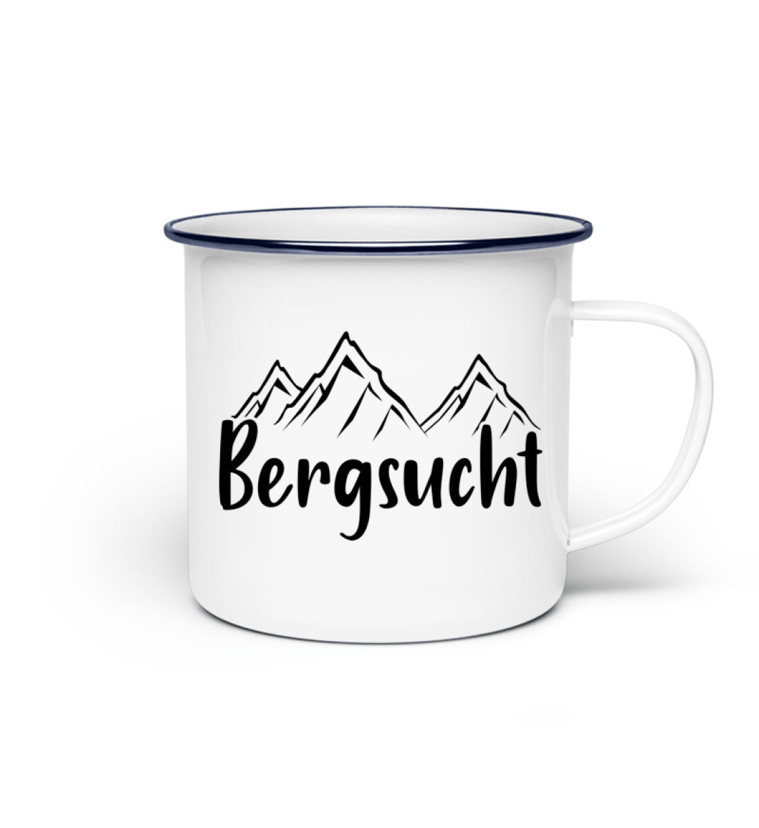 Bergsucht - Emaille Tasse berge klettern