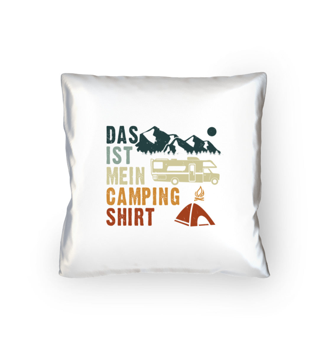 Das ist mein Camping Shirt - Kissen (40x40cm) camping mountainbike Default Title