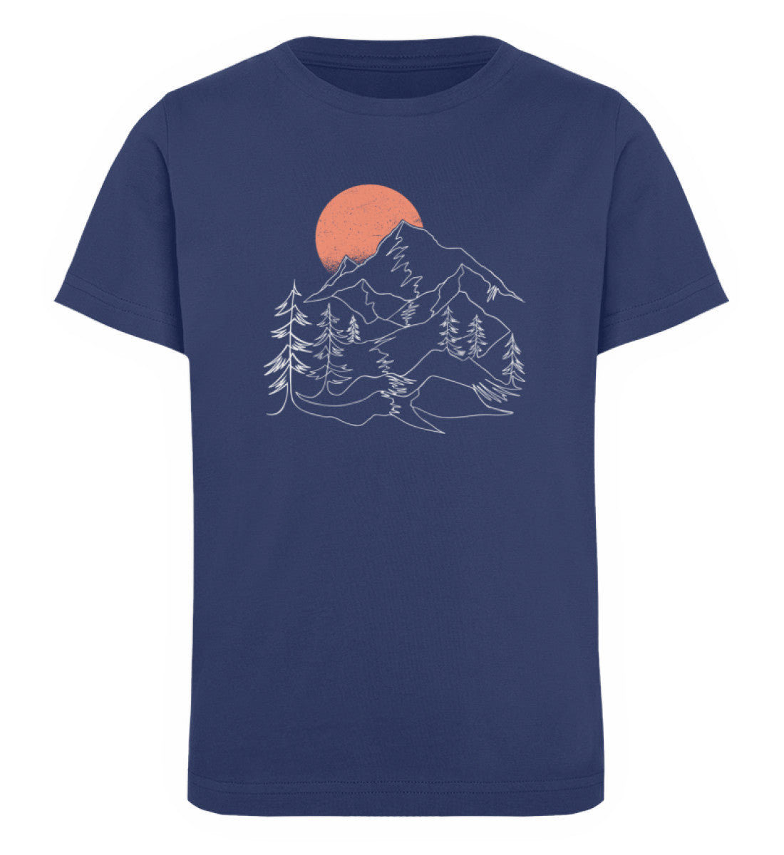 Berglandschaft - Kinder Premium Organic T-Shirt berge Navyblau