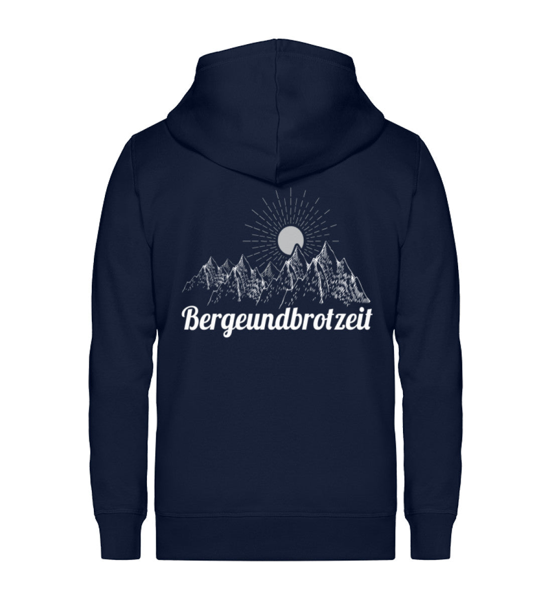 Bergeundbrotzeit - Unisex Premium Organic Sweatjacke berge Navyblau