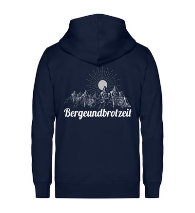 Bergeundbrotzeit - Unisex Premium Organic Sweatjacke berge Navyblau