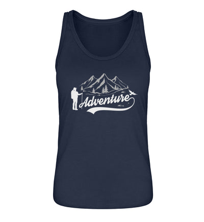 Adventure - Damen Organic Tanktop berge camping wandern Navyblau