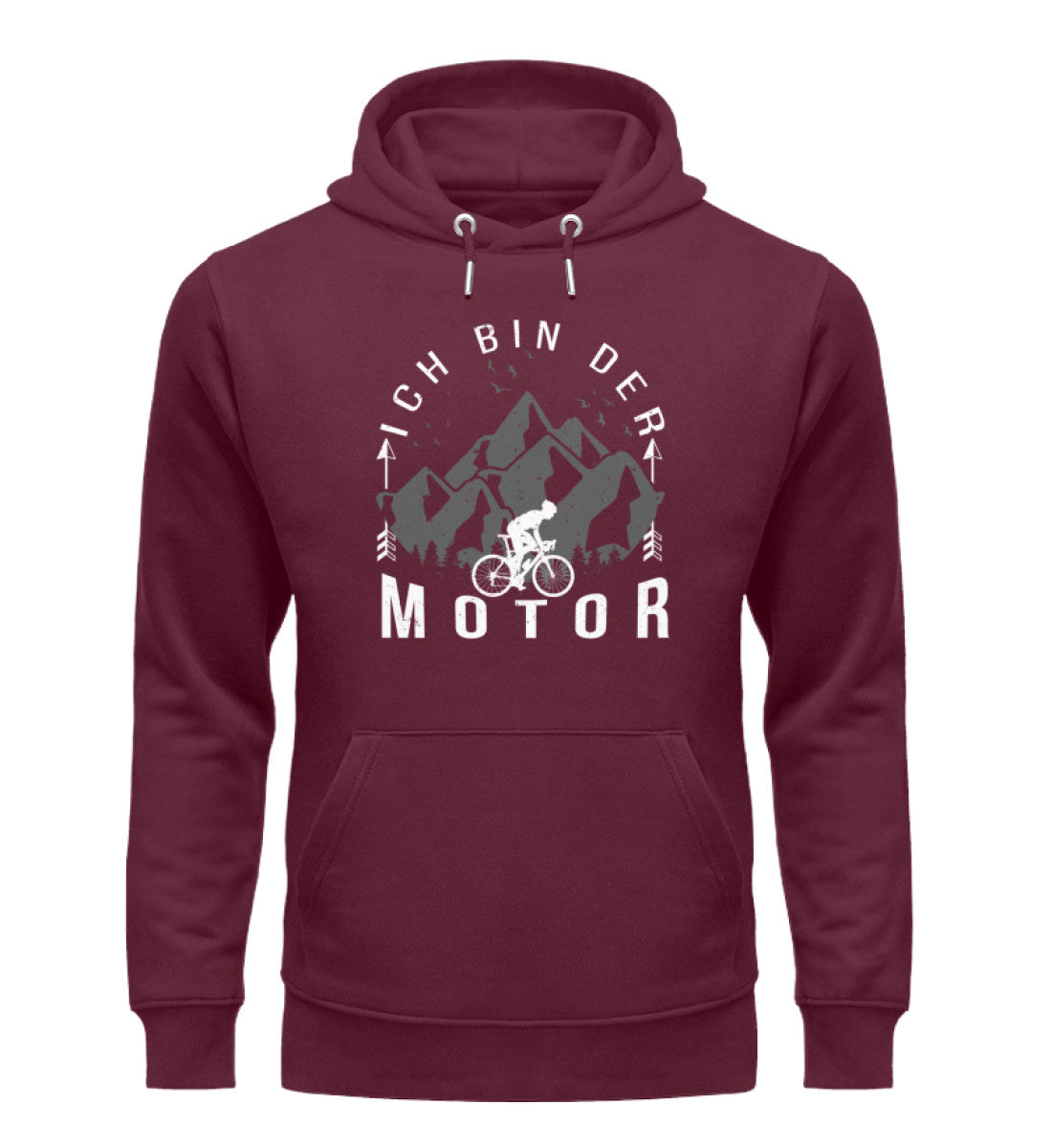 Ich Bin Der Motor - Unisex Premium Organic Hoodie fahrrad mountainbike Weinrot