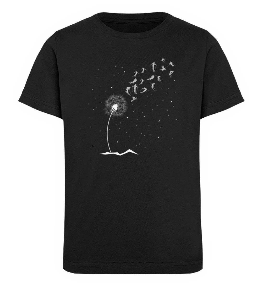 Ski Pusteblume - Kinder Premium Organic T-Shirt ski Schwarz