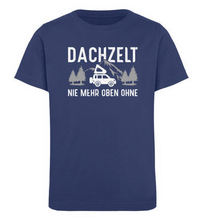 Dachzelt - Kinder Premium Organic T-Shirt camping Navyblau