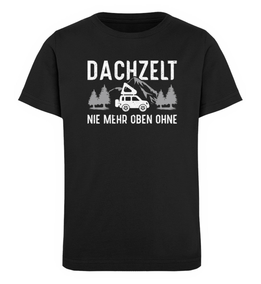 Dachzelt - Kinder Premium Organic T-Shirt camping Schwarz