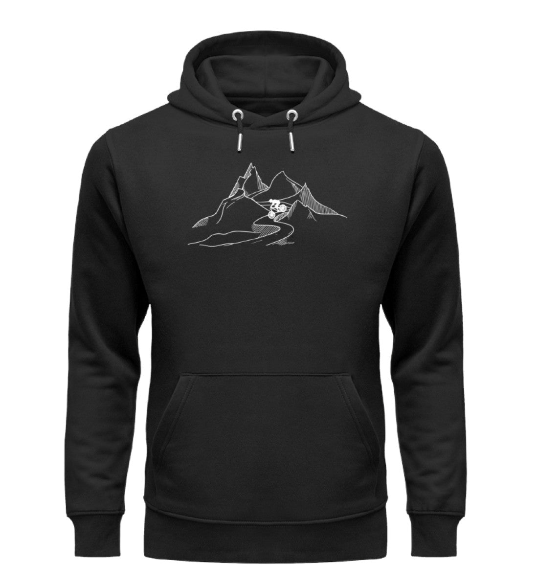 Downhill - Unisex Premium Organic Hoodie mountainbike Schwarz