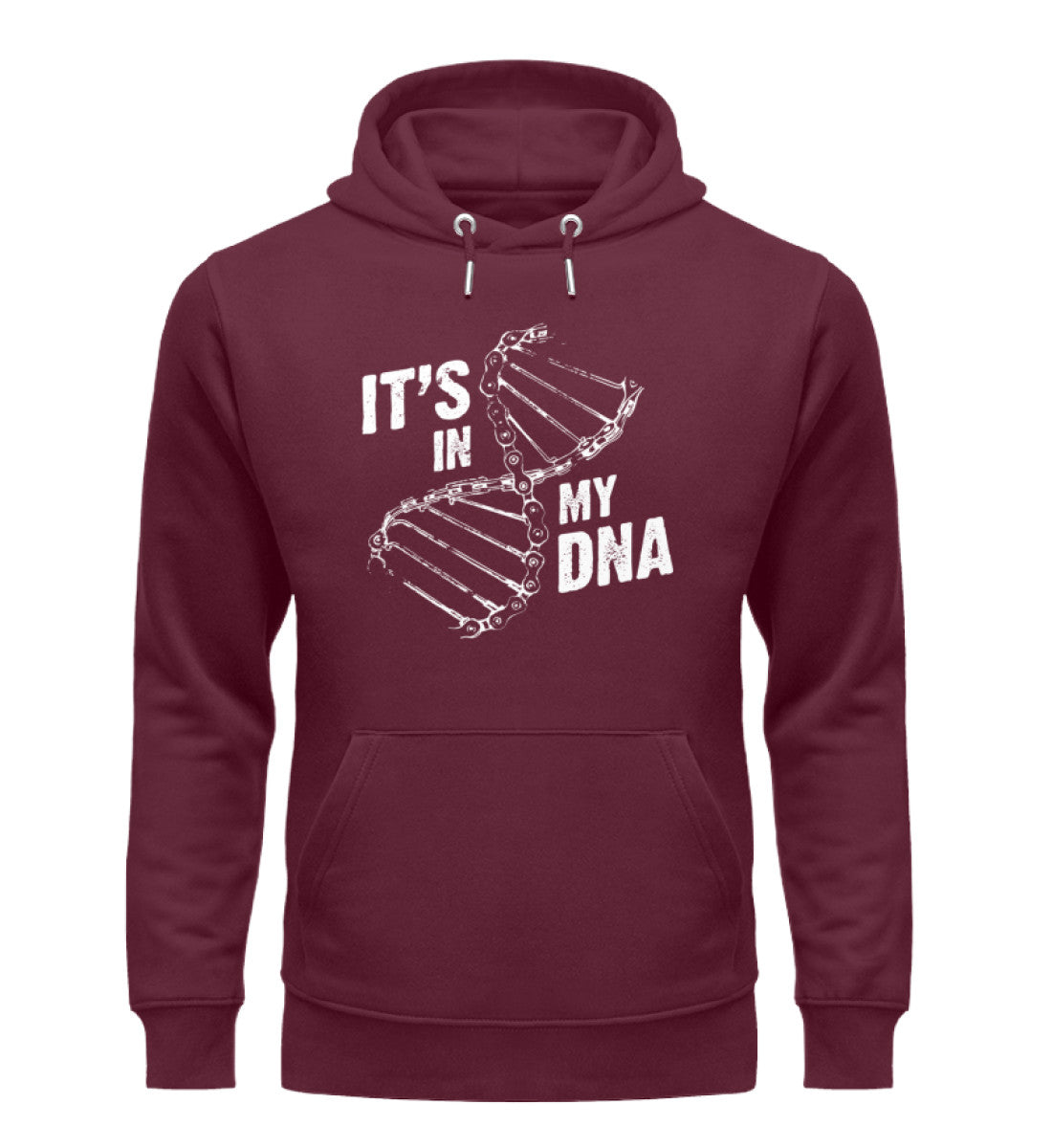 Its in my DNA - Unisex Premium Organic Hoodie fahrrad mountainbike Weinrot