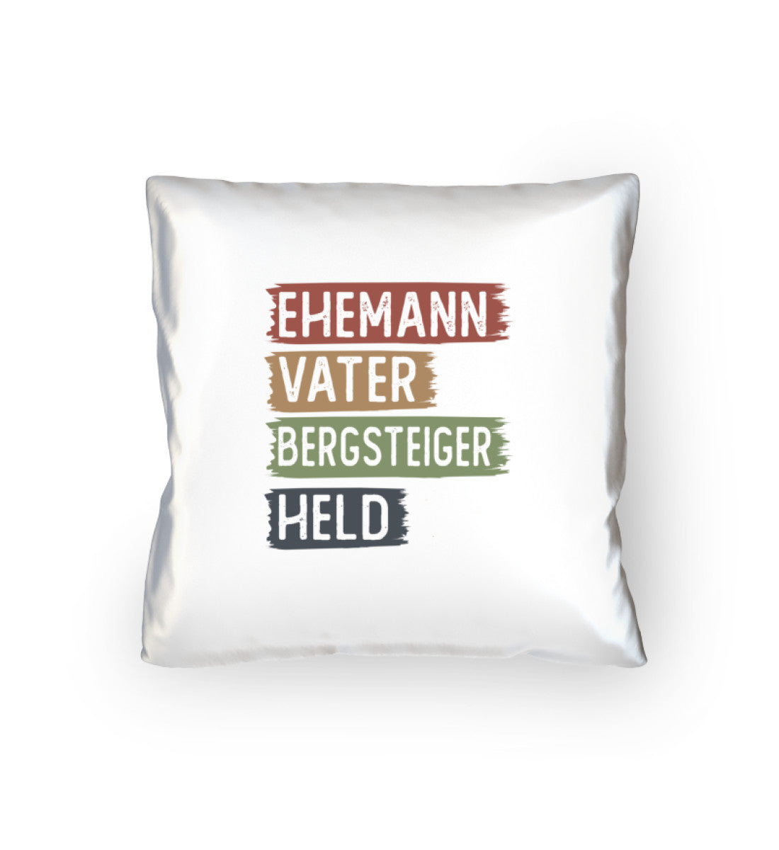 Ehemann, Vater, Bergsteiger, Held - Kissen (40x40cm) berge klettern mountainbike Default Title