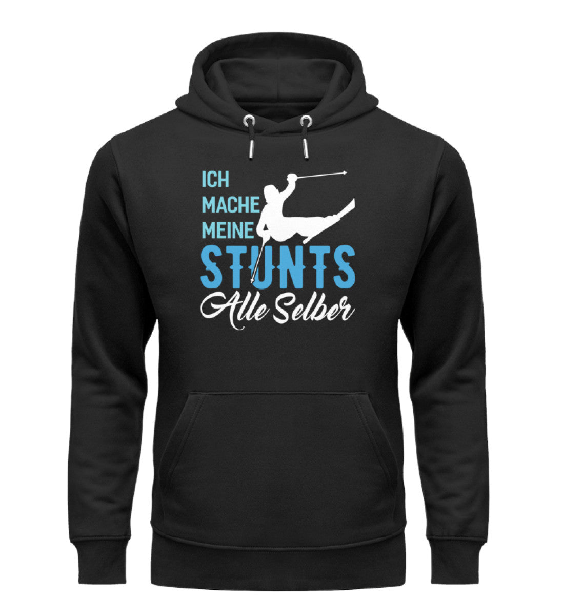 Ich mache meine Stunts alle selber-(S.K) - Unisex Premium Organic Hoodie klettern Schwarz