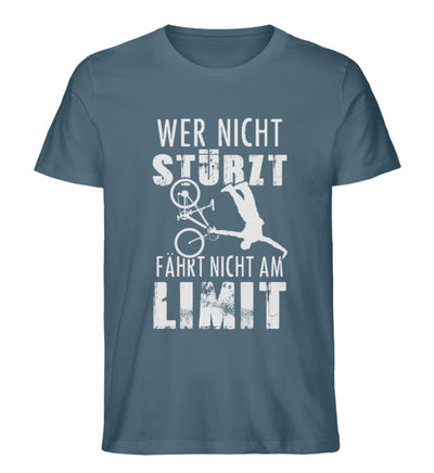 Wer nicht stürzt - fährt nicht am Limit - Herren Premium Organic T-Shirt Stargazer