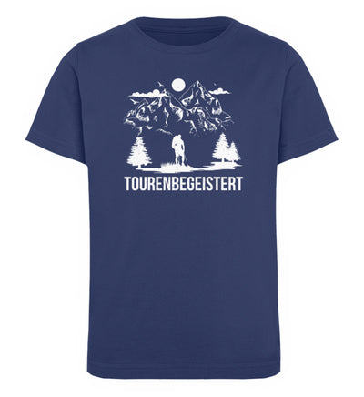 Tourenbegeisterung - Kinder Premium Organic T-Shirt Navyblau