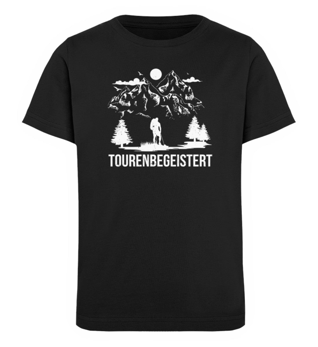 Tourenbegeisterung - Kinder Premium Organic T-Shirt Schwarz