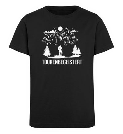 Tourenbegeisterung - Kinder Premium Organic T-Shirt Schwarz