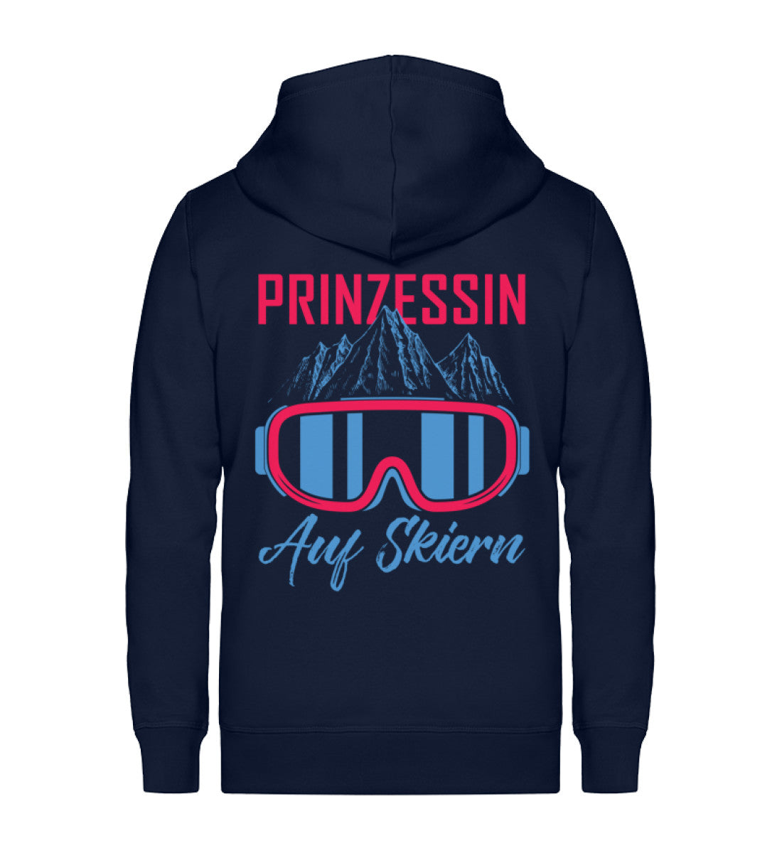 Prinzessin auf Skiern - (S.K) - Unisex Premium Organic Sweatjacke klettern Navyblau