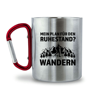 Plan für den Ruhestand - Wandern - Karabiner Tasse wandern