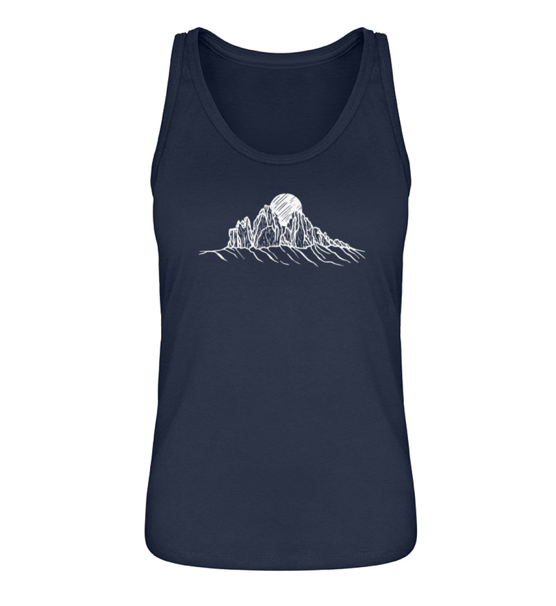 Drei Zinnen - Damen Organic Tanktop berge wandern Navyblau