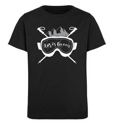 Après Queen - Kinder Premium Organic T-Shirt ski Schwarz