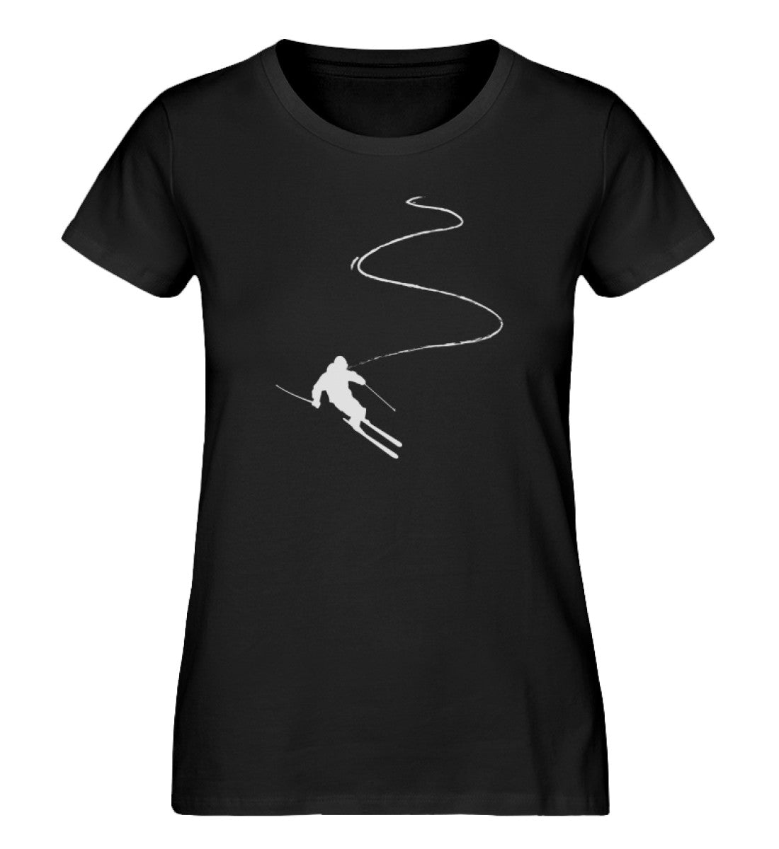 Skifahren auf Piste - Damen Organic T-Shirt ski Schwarz