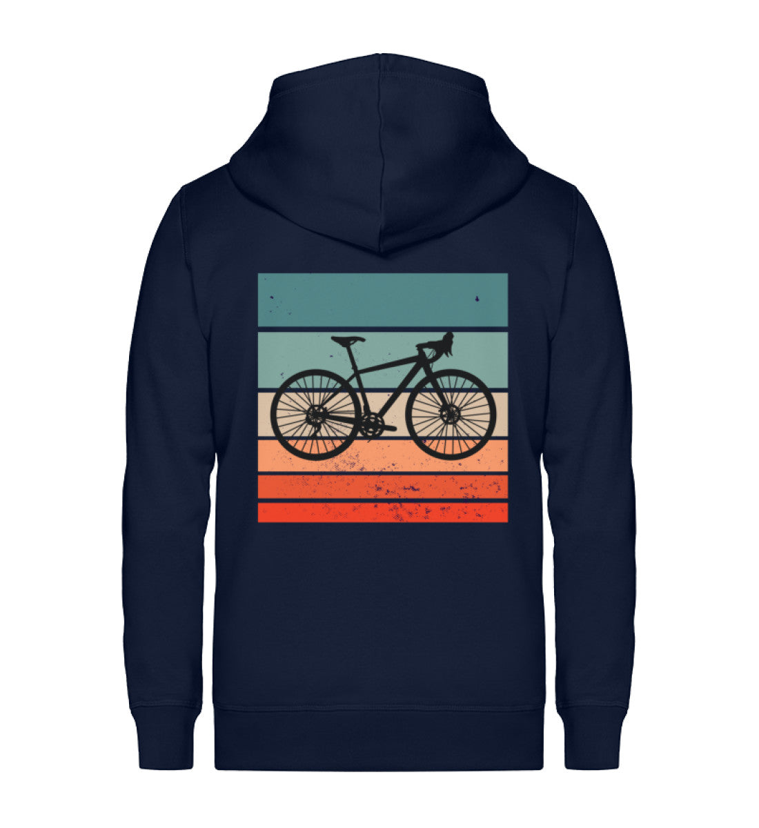 Vintage Fahrrad - Unisex Premium Organic Sweatjacke fahrrad Navyblau