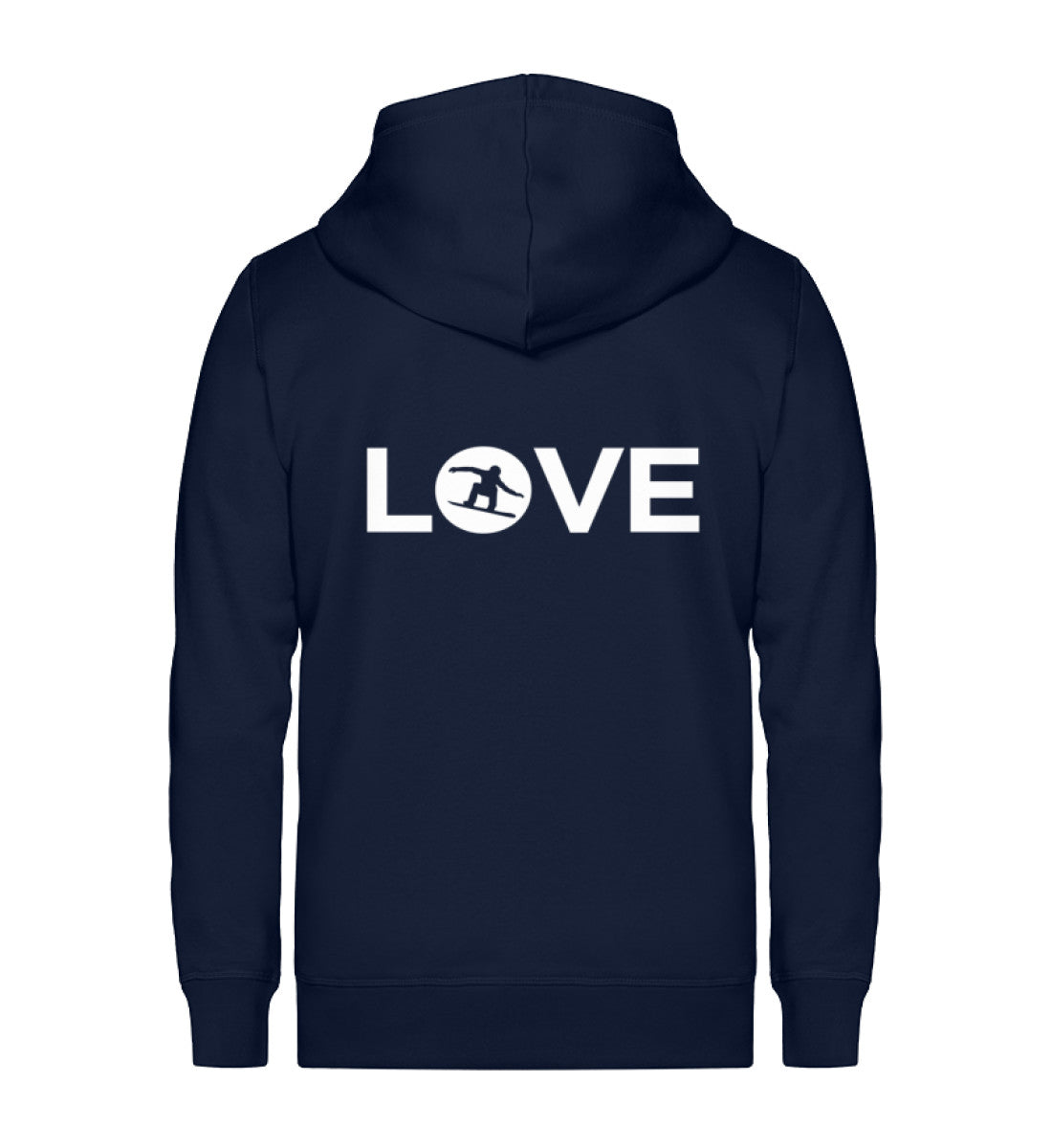 LOVE Snowboarder - Unisex Premium Organic Sweatjacke snowboarden Navyblau