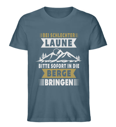 Bitte sofort in die Berg bringen - Herren Premium Organic T-Shirt berge wandern Stargazer