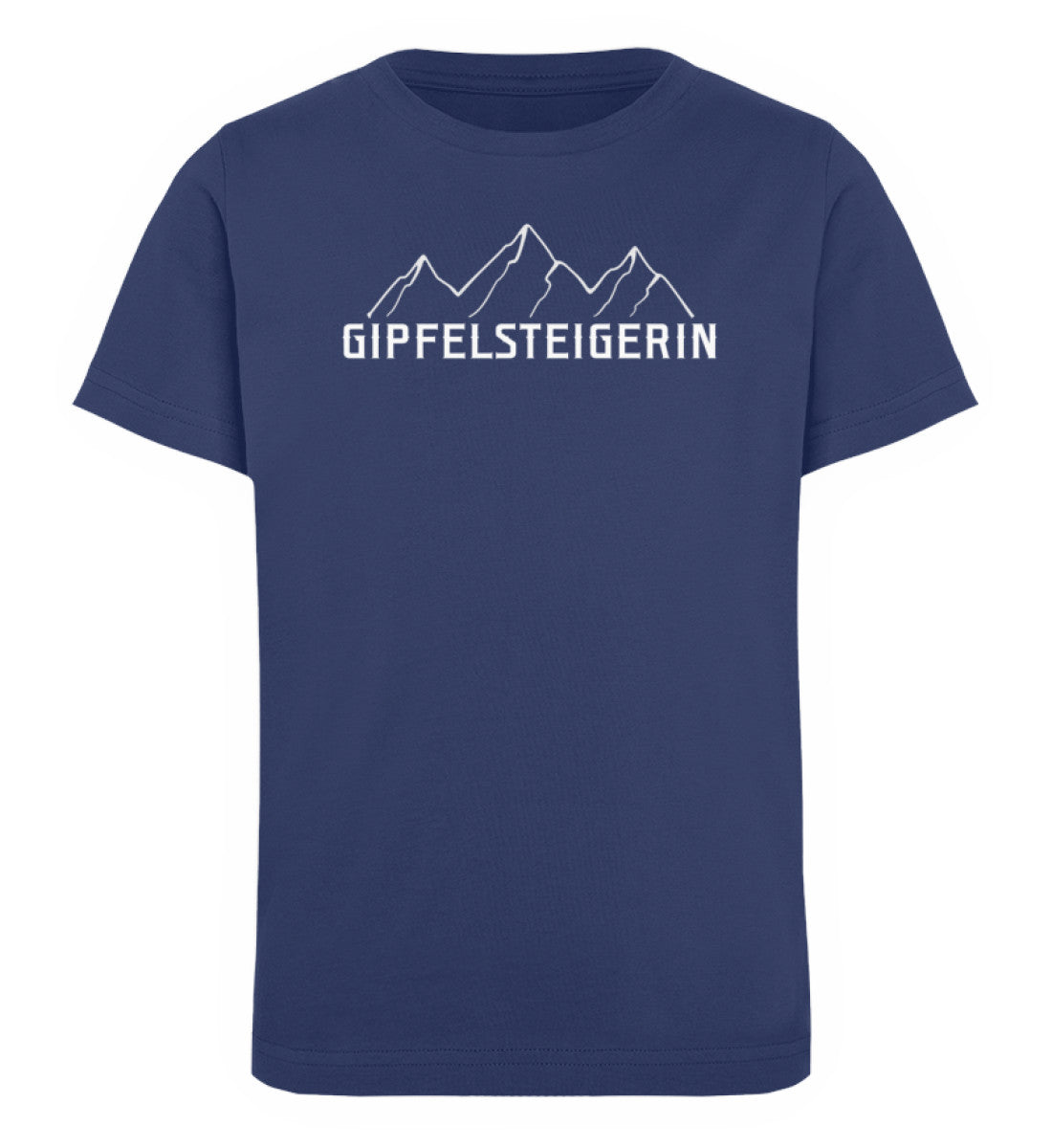 Gipfelsteigerin - Kinder Premium Organic T-Shirt berge klettern wandern Navyblau