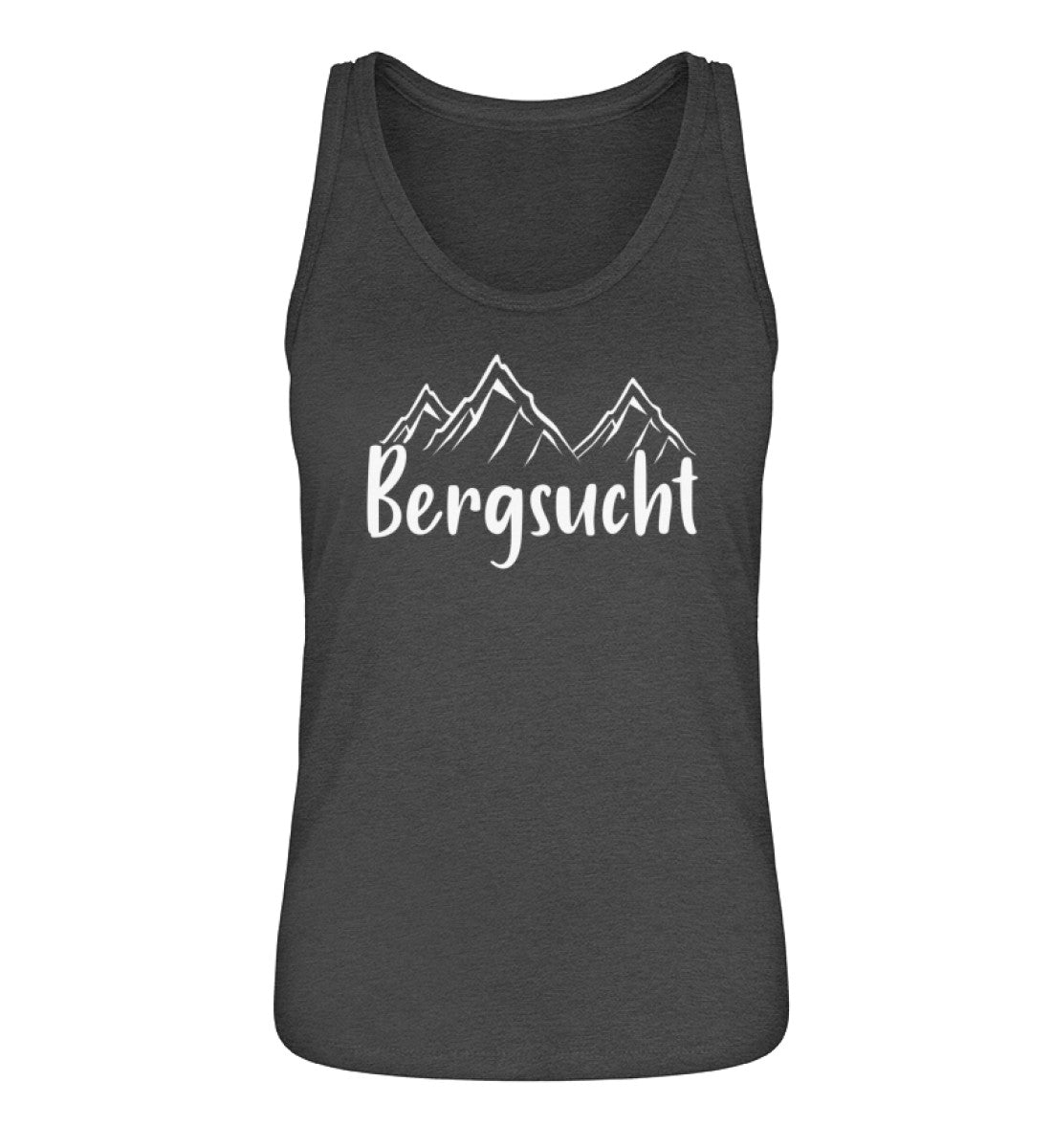 Bergsucht - Damen Organic Tanktop berge klettern Grau (meliert)