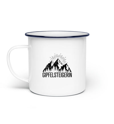 Die Gipfelsteigerin - Emaille Tasse berge klettern wandern Default Title