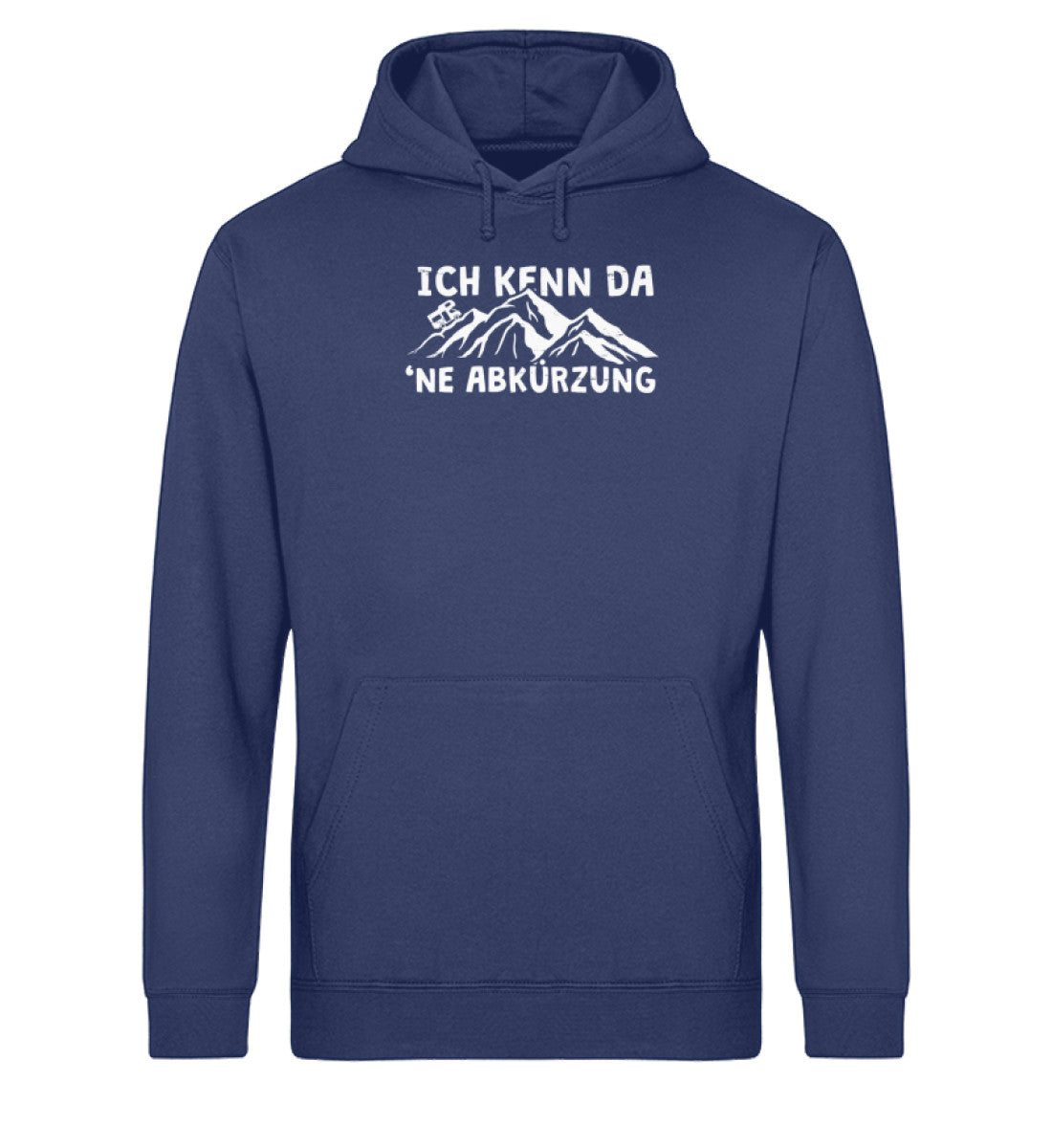 Ich kenn da ne Abkürzung-Wohnmobil- Unisex Organic Hoodie camping Navyblau