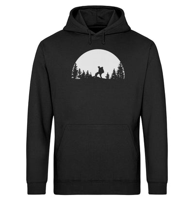 Berggeher - Unisex Organic Hoodie wandern Schwarz