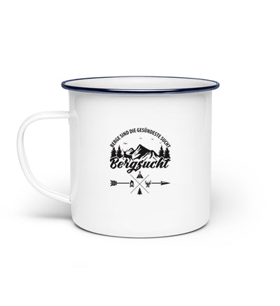 Bergsucht - Emaille Tasse berge klettern