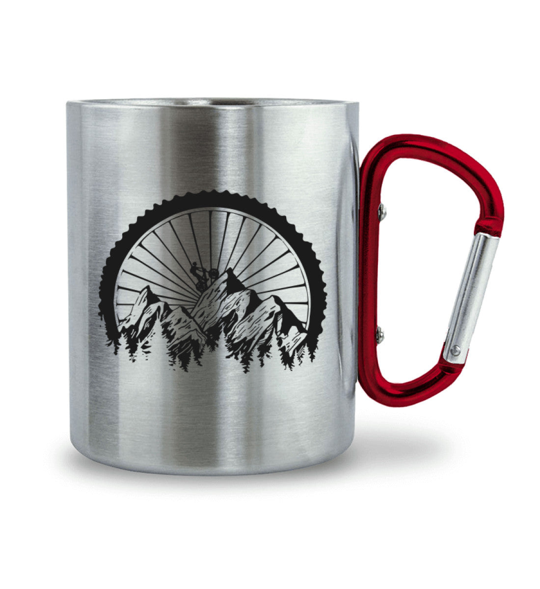 Mountainbike Geometrisch - Karabiner Tasse' mountainbike 330ml