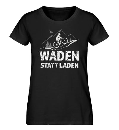 Waden statt laden - Damen Premium Organic T-Shirt Schwarz