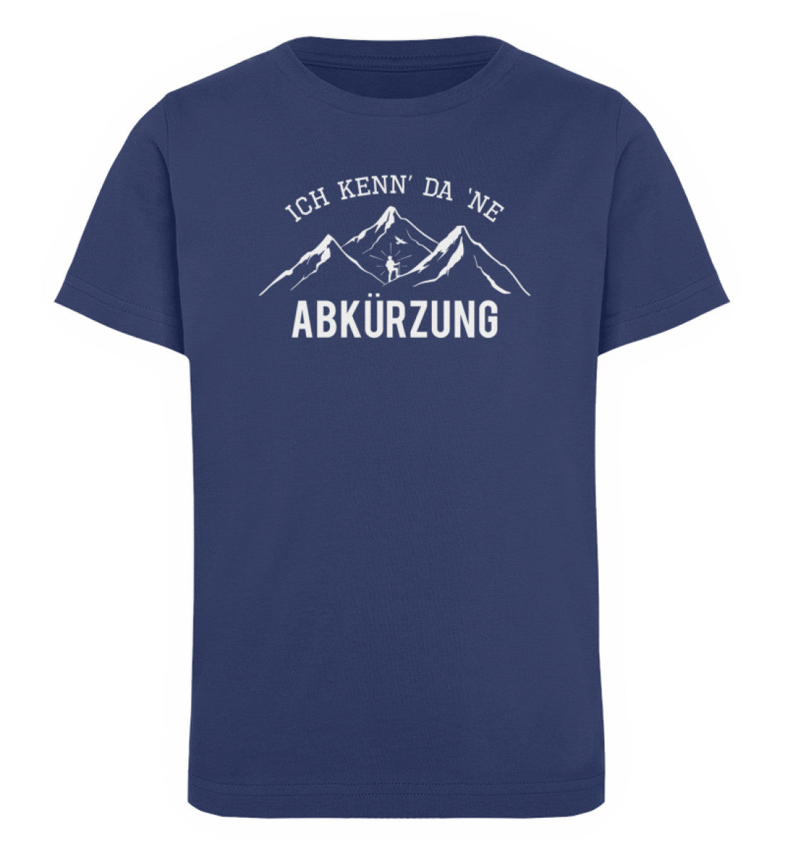 Ich kenne da ne Abkürzung - Kinder Premium Organic T-Shirt berge wandern Navyblau