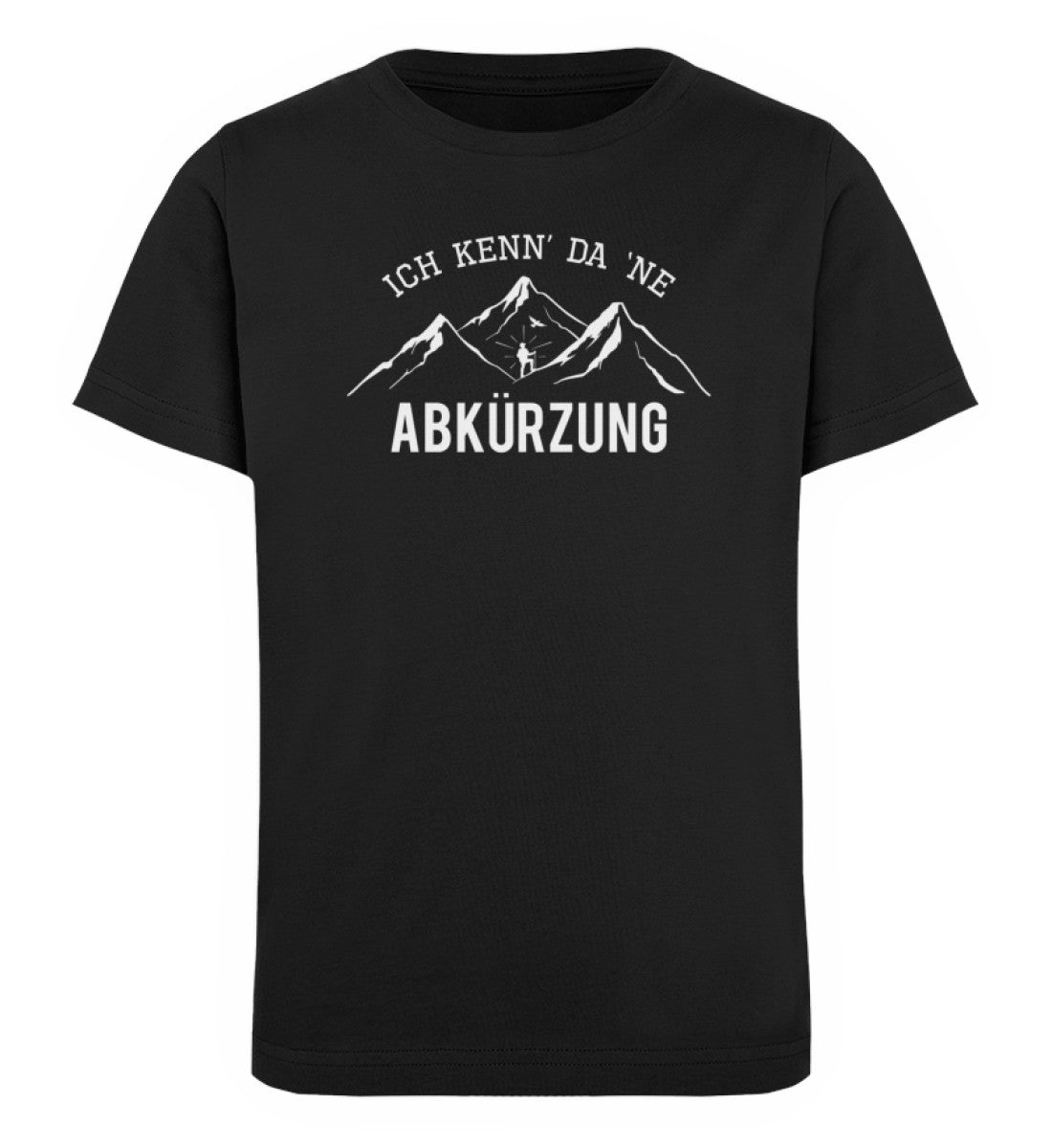 Ich kenne da ne Abkürzung - Kinder Premium Organic T-Shirt berge wandern Schwarz