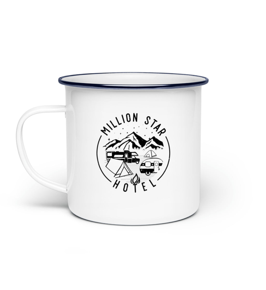 Million Star Hotel - Emaille Tasse camping Default Title