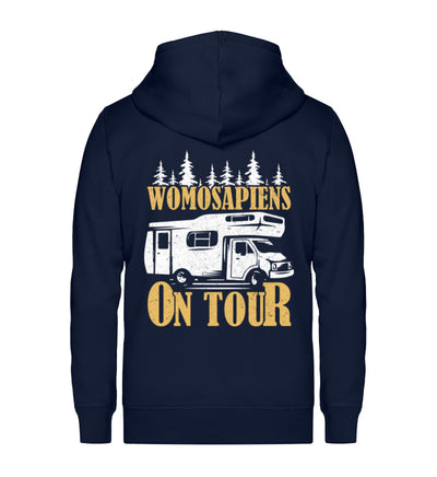 Womosapiens on Tour - Unisex Premium Organic Sweatjacke camping Navyblau