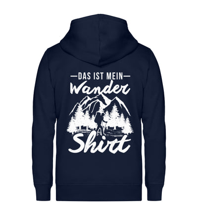 Das ist mein Wandershirt - Unisex Premium Organic Sweatjacke wandern Navyblau