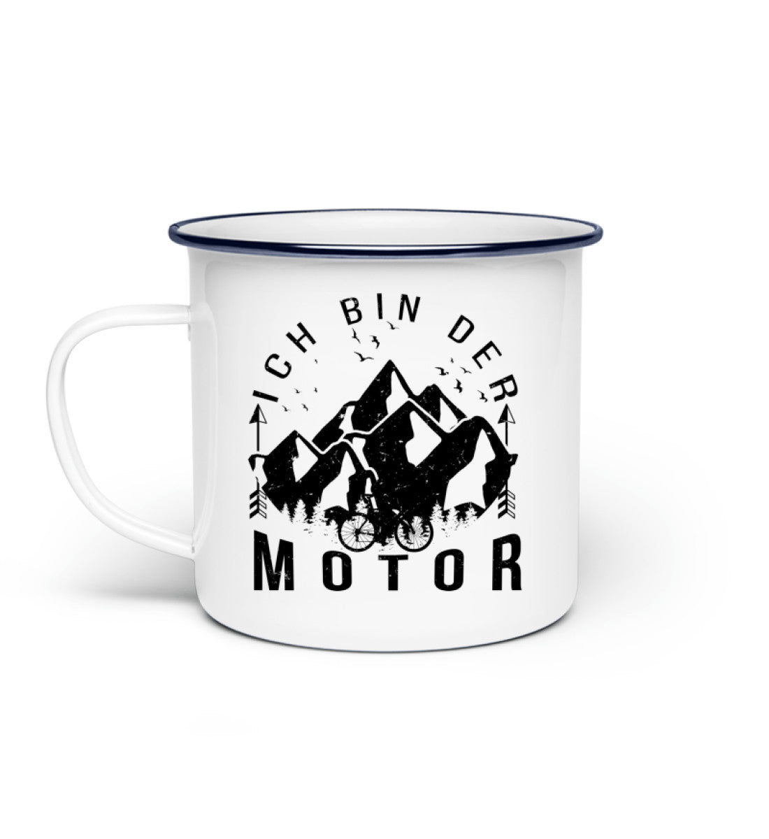 Ich Bin Der Motor - Emaille Tasse fahrrad mountainbike Default Title